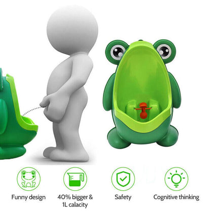 Frog Shaped Baby Pee Training Potty Toilet Cute Urinal Trainer Bathroom Kid