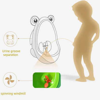 Frog Shaped Baby Pee Training Potty Toilet Cute Urinal Trainer Bathroom Kid