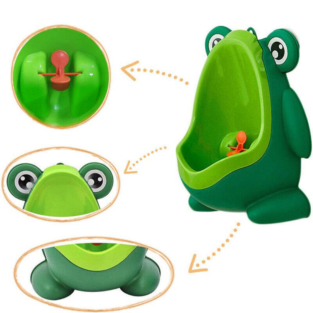 Frog Shaped Baby Pee Training Potty Toilet Cute Urinal Trainer Bathroom Kid