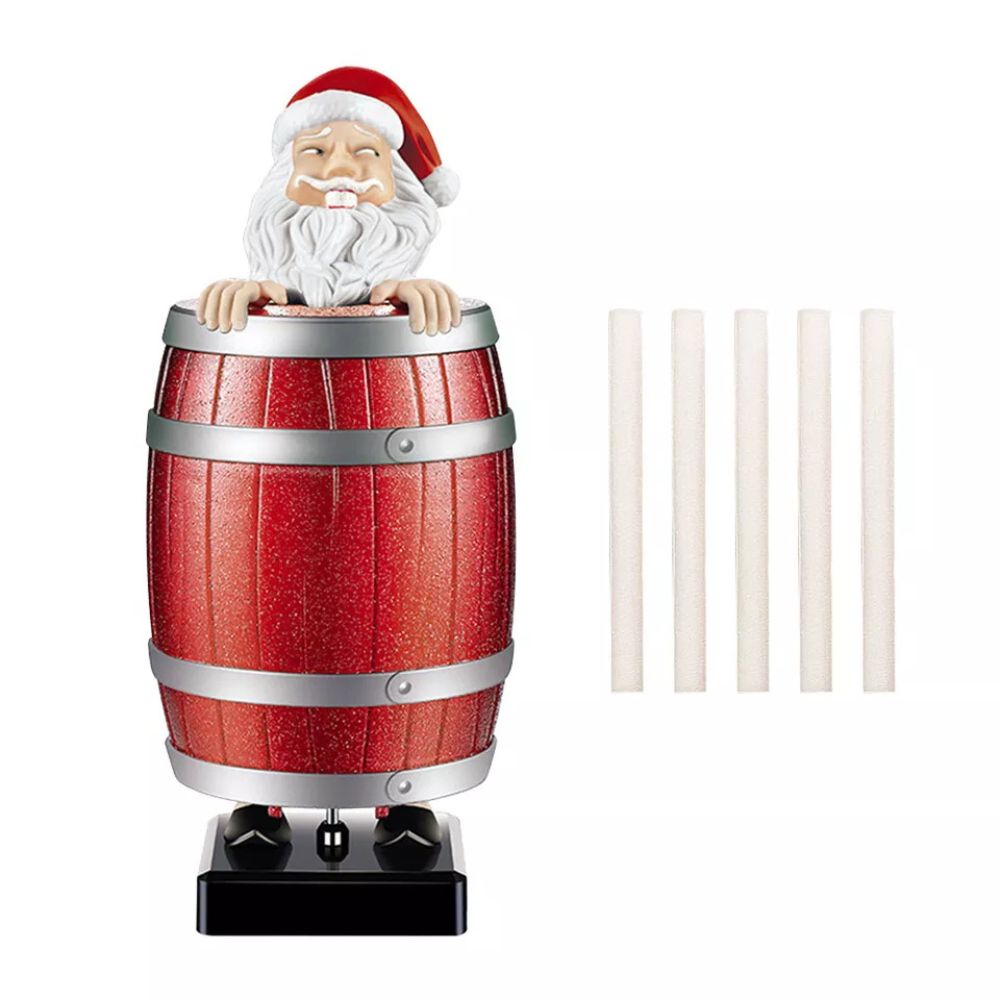 Funny Cigarette Holder Dispenser Prank Toy Santa Claus Smoking Box Case Gift