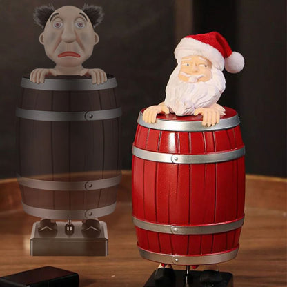 Funny Cigarette Holder Dispenser Prank Toy Santa Claus Smoking Box Case Gift