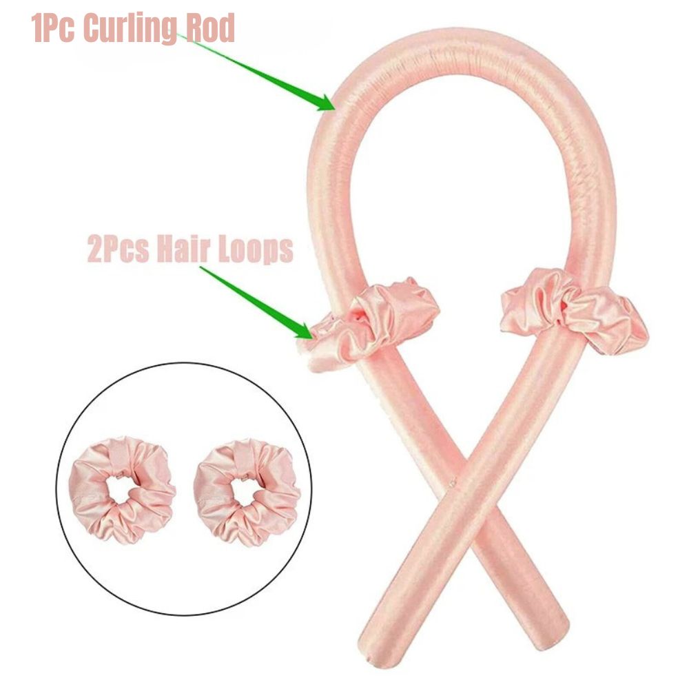 Heatless Curler Sets Curling Rod Headband Silk Curling Ribbon Hair Roller Lazy