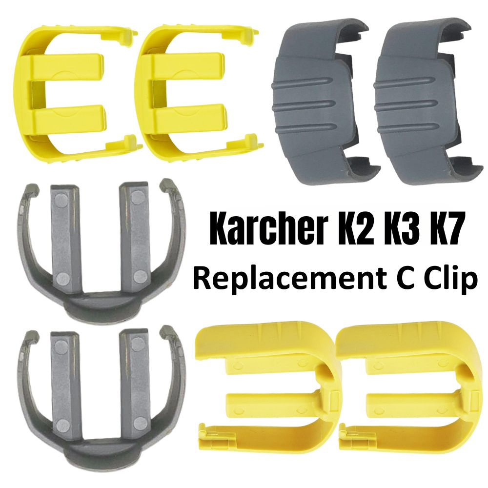 Karcher K2 K3 K7 Hose Replacement C Clip Set Pressure Power Washer Trigger Home