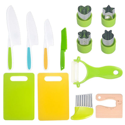 Kids Kitchen Tools Safe Knives Set Perfect for Picnics Real-Toddler Montessori