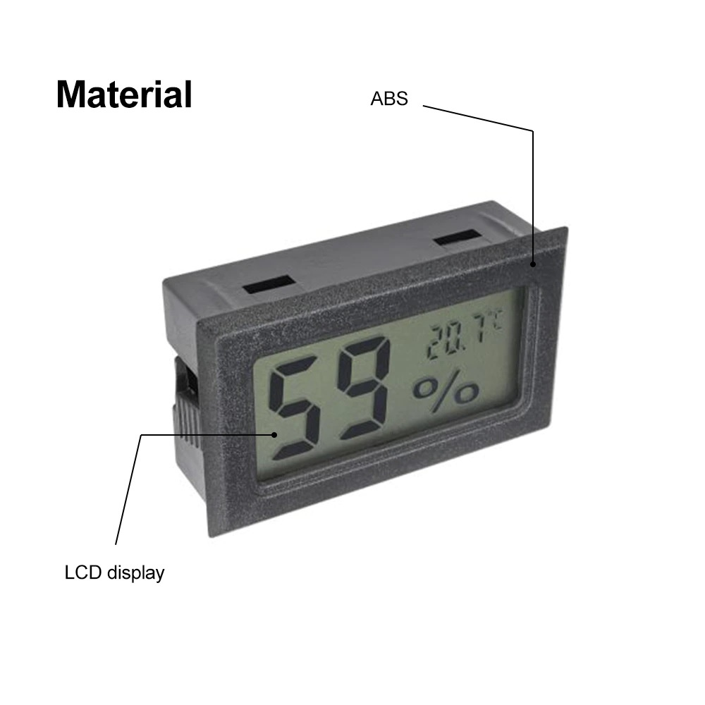 LCD Digital Room Thermometer Hygrometer For Indoor Temperature & Humidity Tester