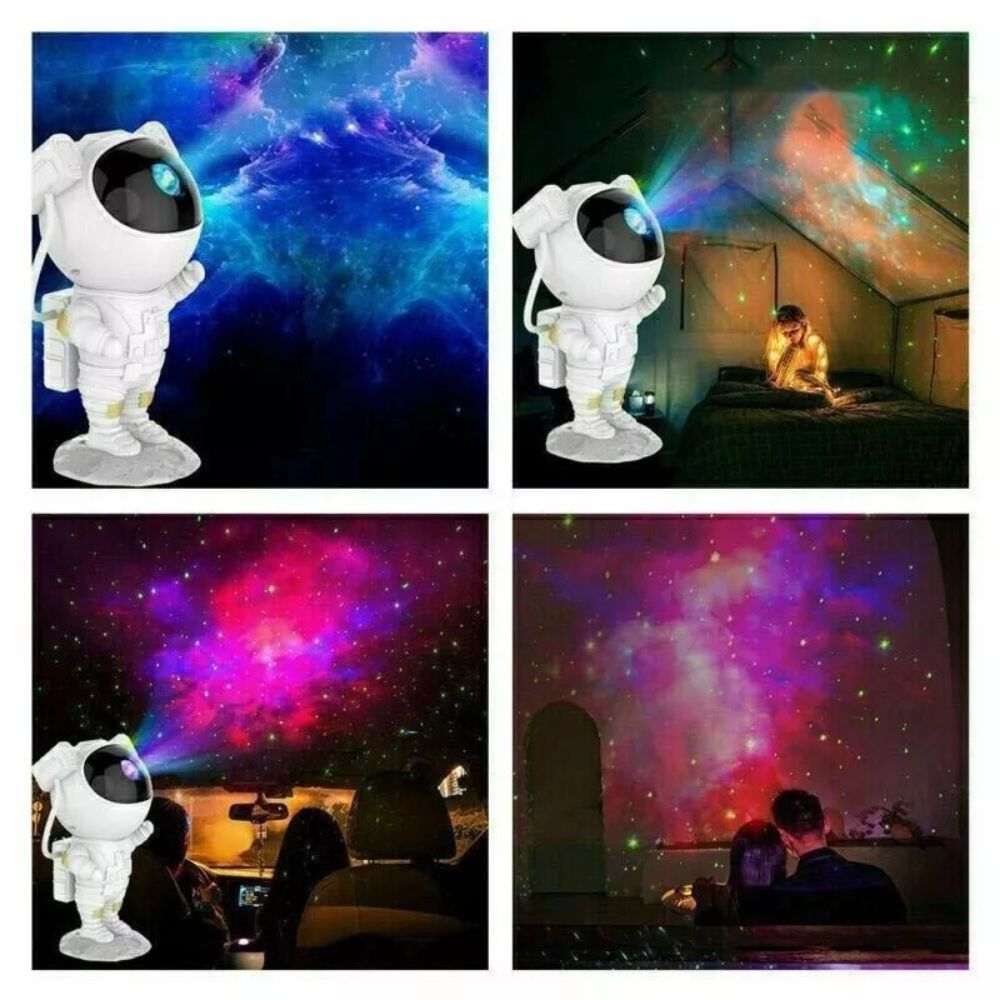 LED Astronaut Night Light Projector USB Starry Bedside Table Lamps