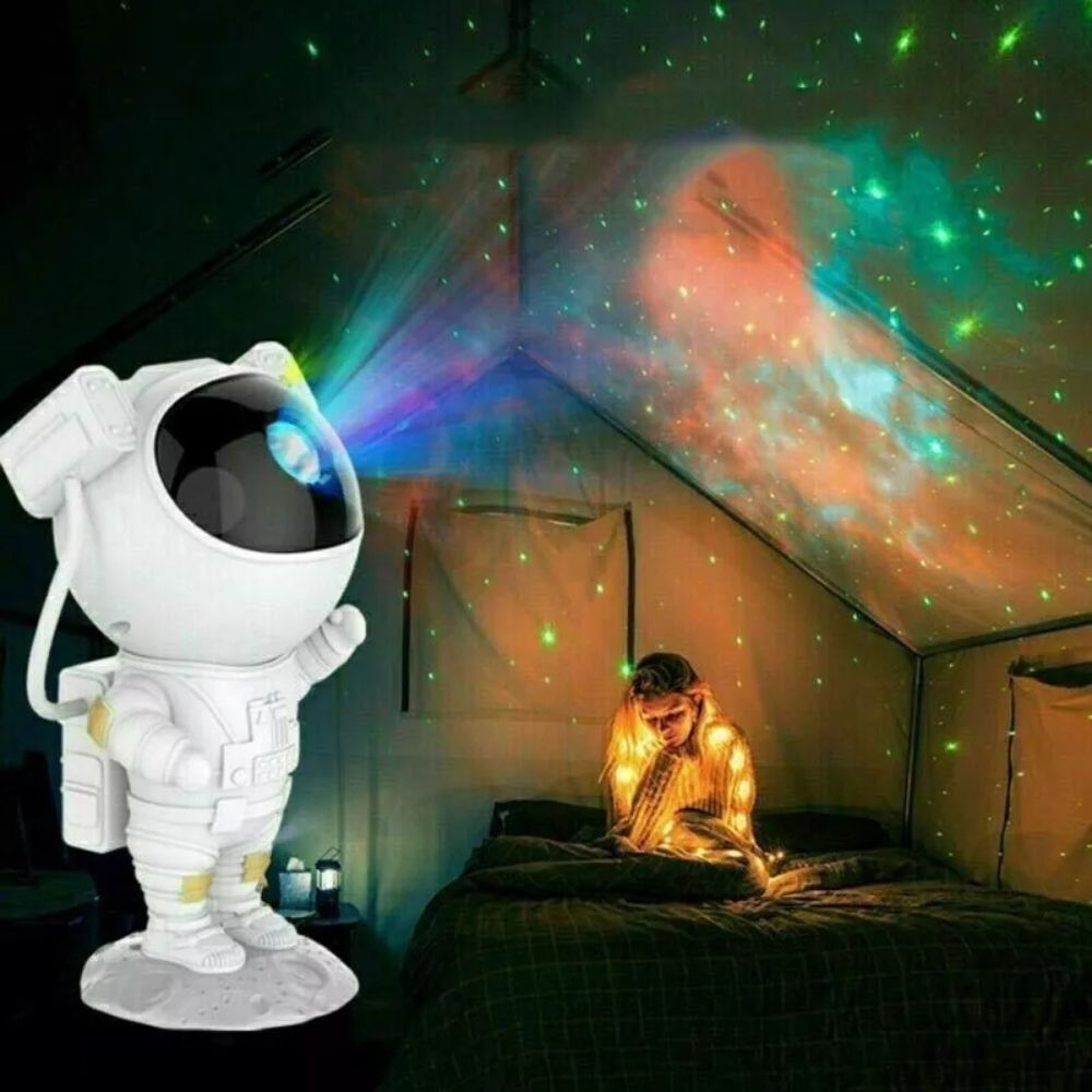 LED Astronaut Night Light Projector USB Starry Bedside Table Lamps