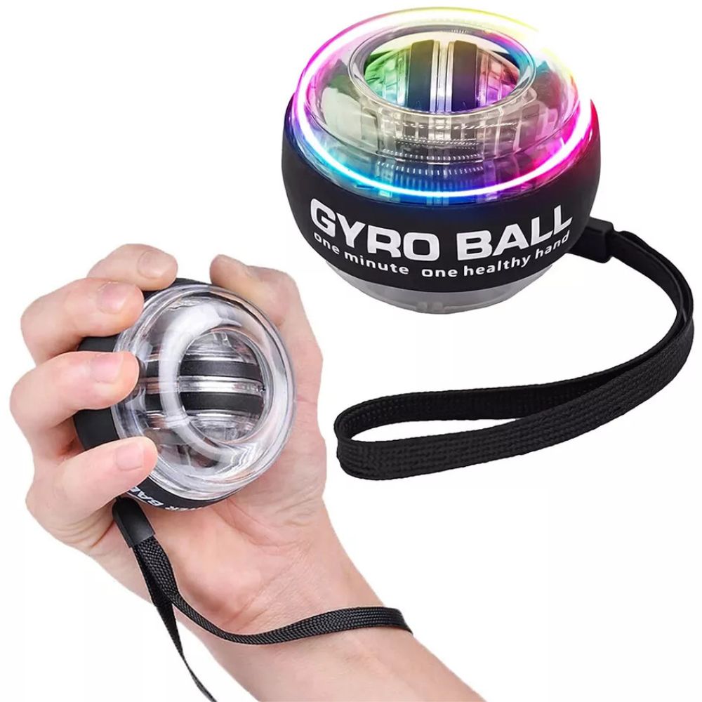 LED Wrist Ball Trainer Gyroscope Bal Relax Muscle Power Gyro Arm Hand Knick Knack Paddy Wack