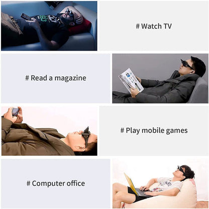 Lazy Glasses On Bed Lie Periscope Creative View Horizontal Reading Watching TV HG