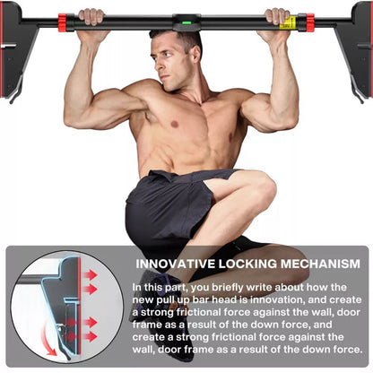 METEOR Pull Up Bar Door Bar Wall Exercise Home Gym Workout Chin Up Doorway