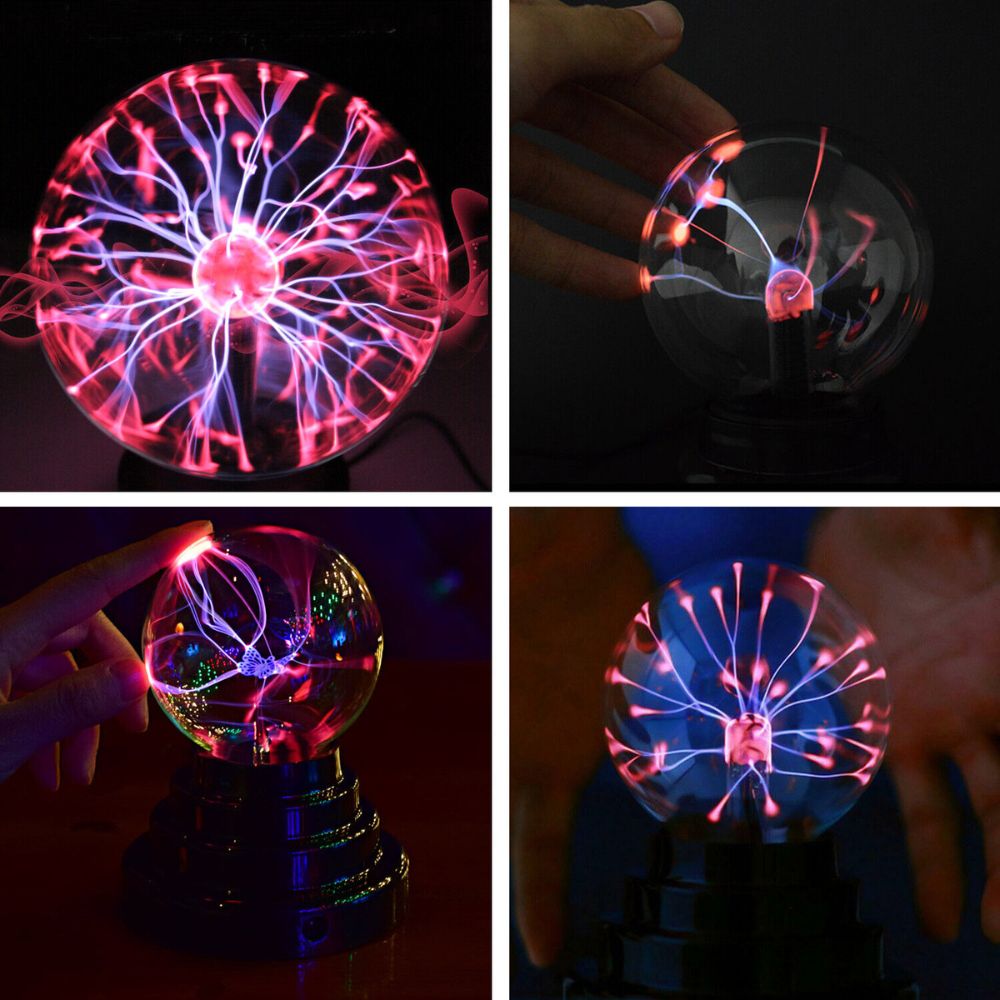 Magic Plasma Ball Electric Touch USB 14cm Lamp Globe Night Light Glass Lighting