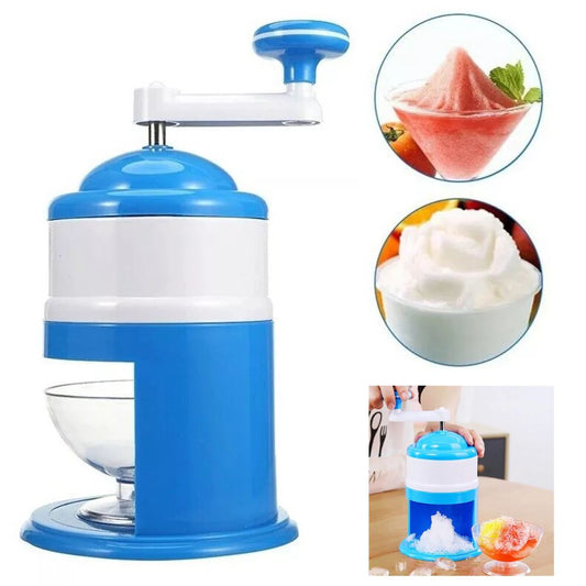 Manual Ice Machine Crusher Shaver Shredding Snow Cone Maker Create Drink Tool