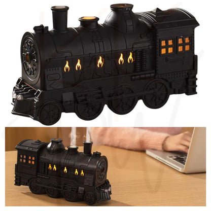 Mini Train Aroma Essential Oil Diffuser Air Humidifier with Light For Home/Office