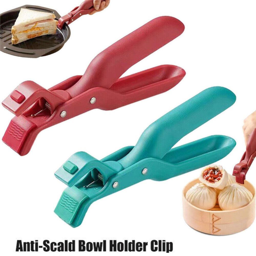 Anti-Scald Bowl Holder Clip for Kitchen Silicone Non-Slip  Multi-Purpose