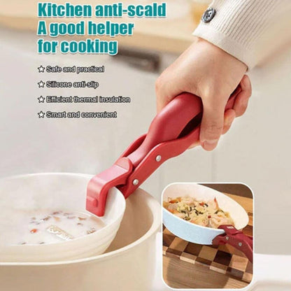 Anti-Scald Bowl Holder Clip for Kitchen Silicone Non-Slip  Multi-Purpose