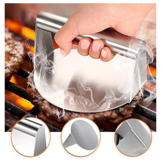 No-Rust Burger Press Meat Smasher Hamburger Steak for Griddle Accessory BBQ Home