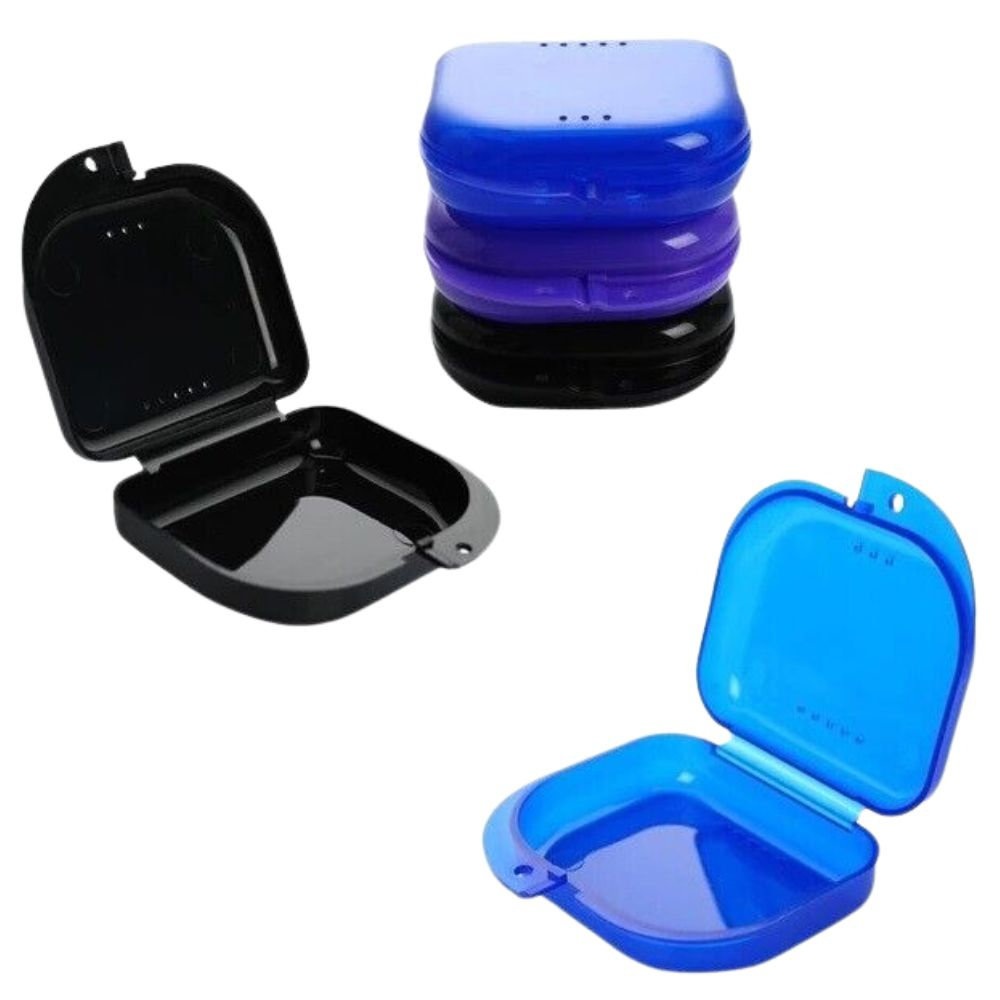 Orthodontic Retainer Box Teeth Mouth Denture Dental Case Guard Storage Sport Multi Colour