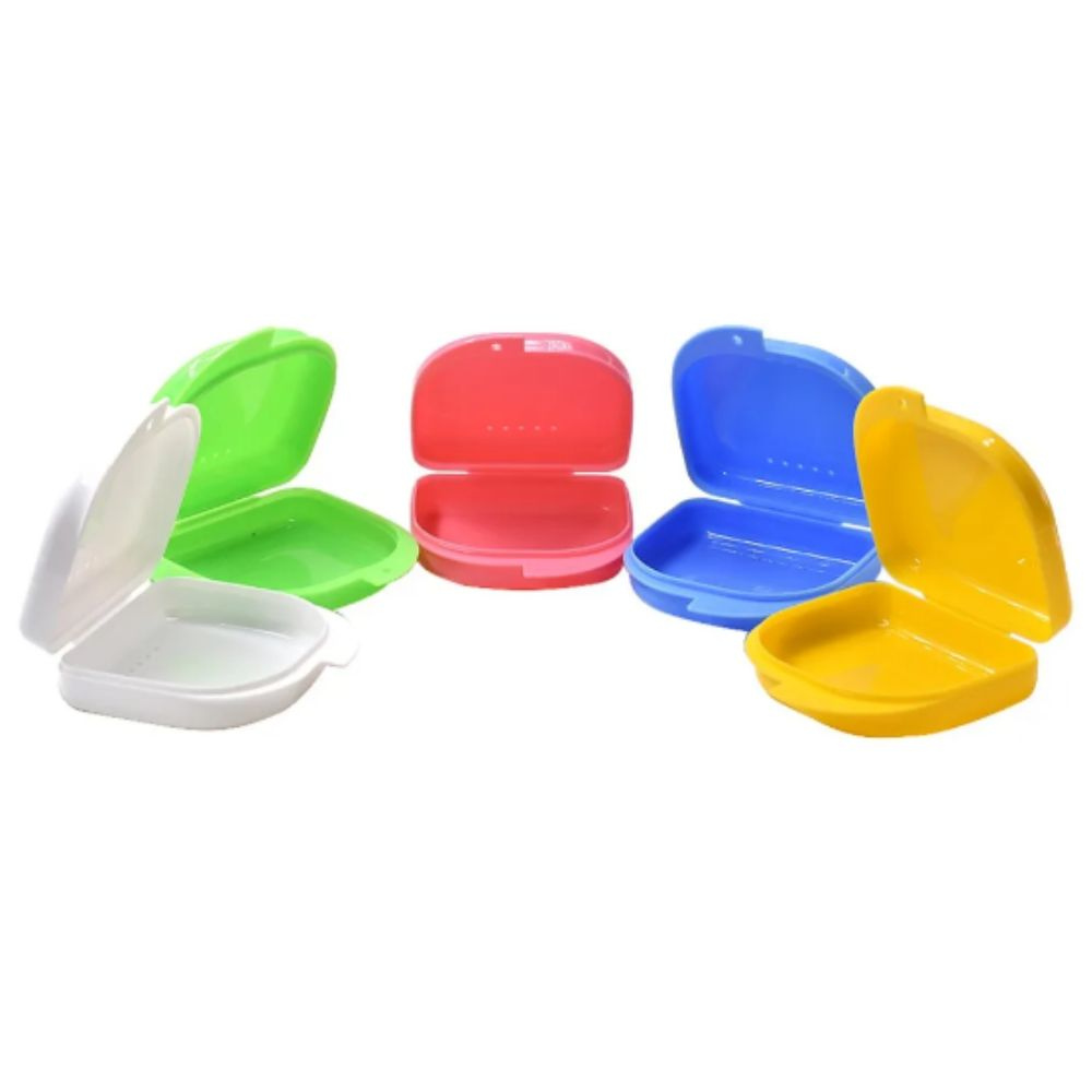 Orthodontic Retainer Box Teeth Mouth Denture Dental Case Guard Storage Sport Multi Colour