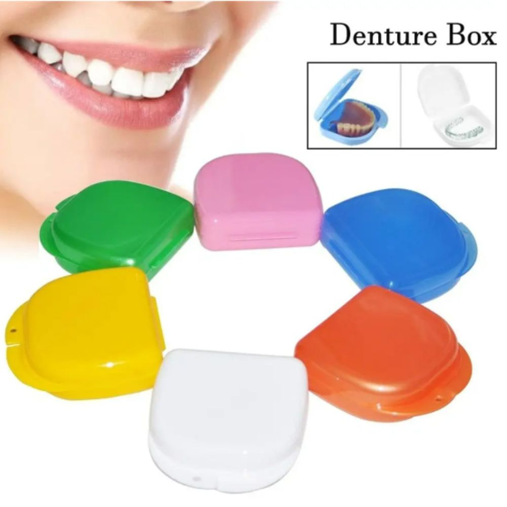 Orthodontic Retainer Box Teeth Mouth Denture Dental Case Guard Storage Sport Multi Colour