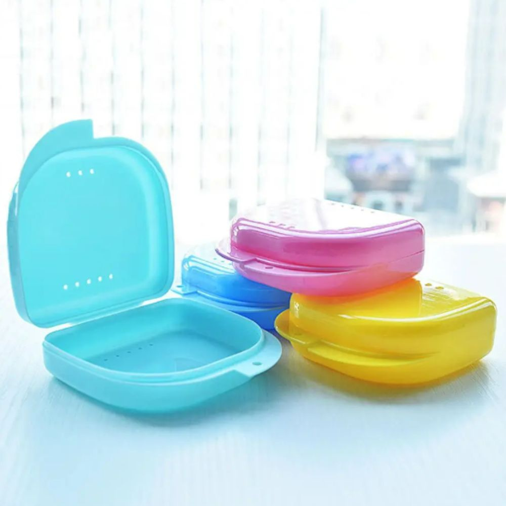 Orthodontic Retainer Box Teeth Mouth Denture Dental Case Guard Storage Sport Multi Colour