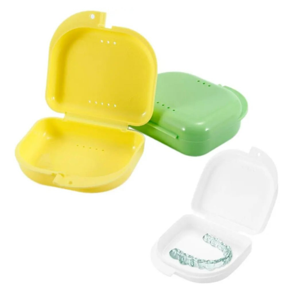 Orthodontic Retainer Box Teeth Mouth Denture Dental Case Guard Storage Sport Multi Colour