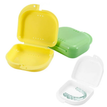 Orthodontic Retainer Box Teeth Mouth Denture Dental Case Guard Storage Sport Multi Colour