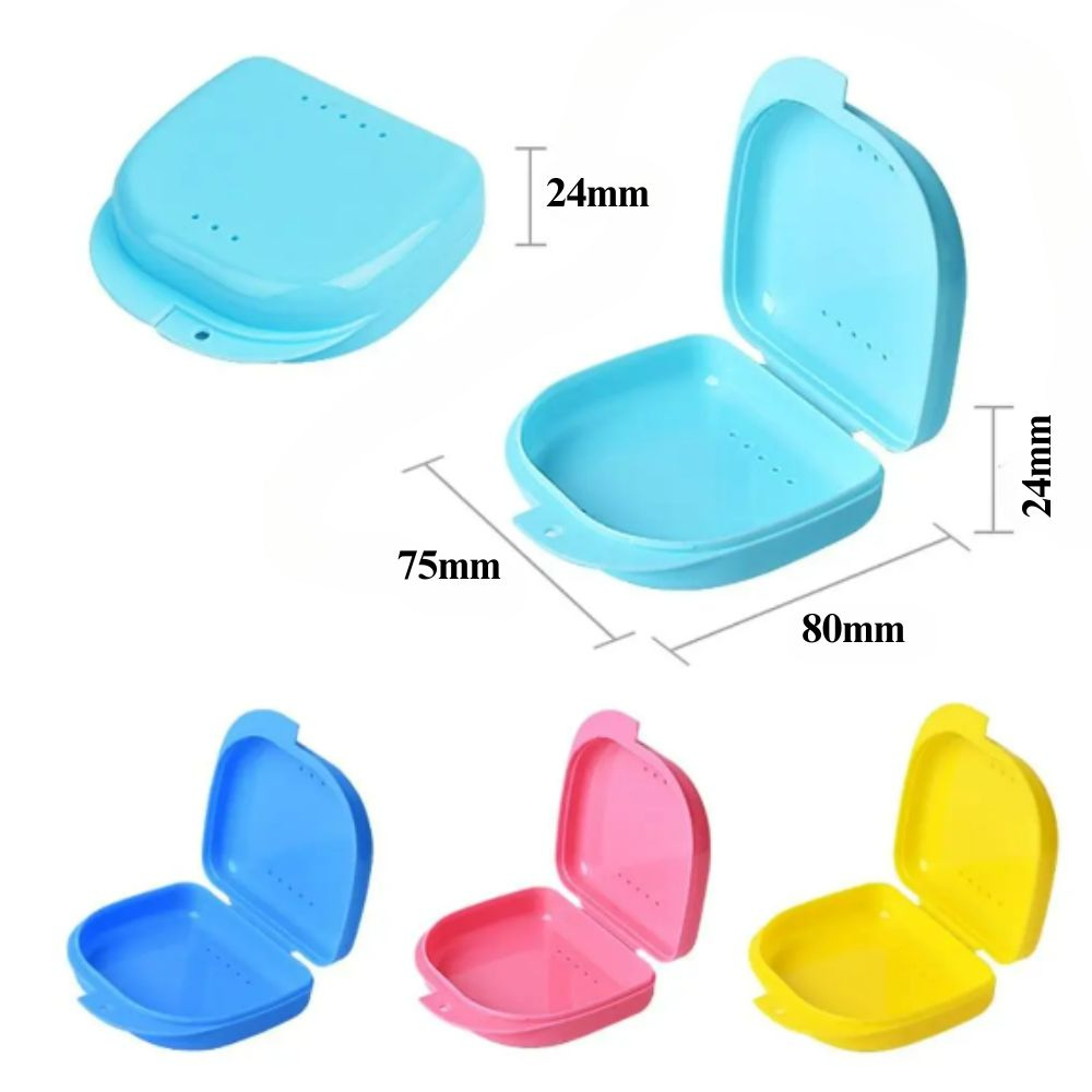 Orthodontic Retainer Box Teeth Mouth Denture Dental Case Guard Storage Sport Multi Colour