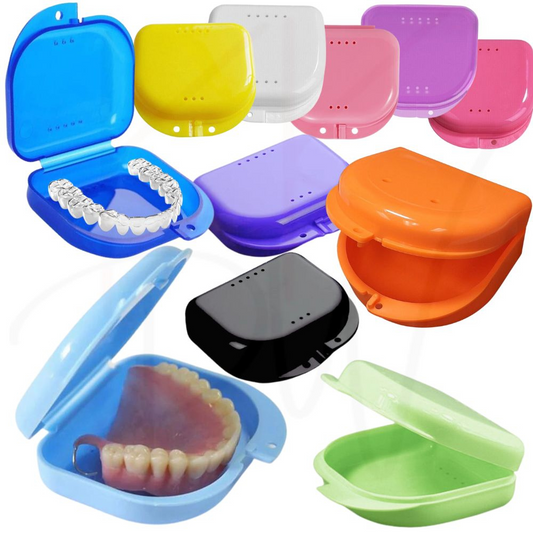 Orthodontic Retainer Box Teeth Mouth Denture Dental Case Guard Storage Sport Multi Colour