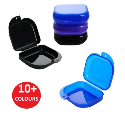 Orthodontic Retainer Box Teeth Mouth Denture Dental Case Guard Storage Sport Multi Colour