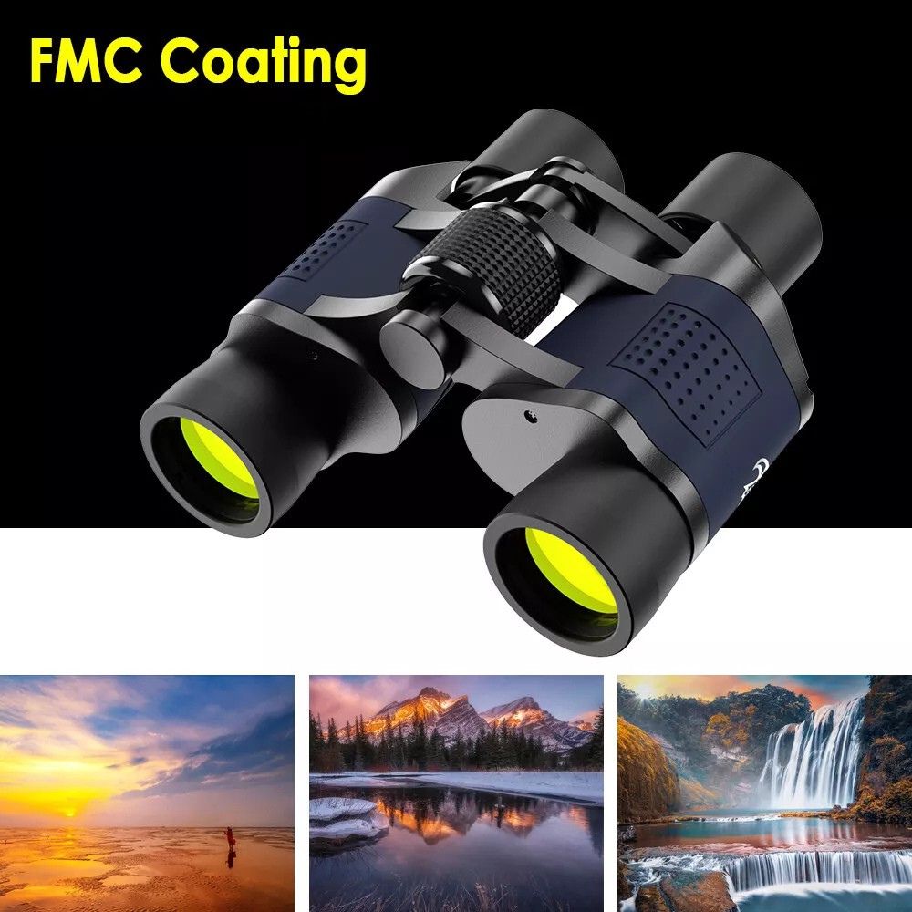 60X60 HD Day/Night Vision Binoculars Outdoor 3000M Telescope for Hunting Travel