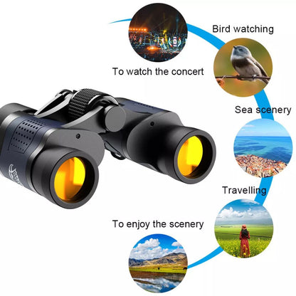 60X60 HD Day/Night Vision Binoculars Outdoor 3000M Telescope for Hunting Travel