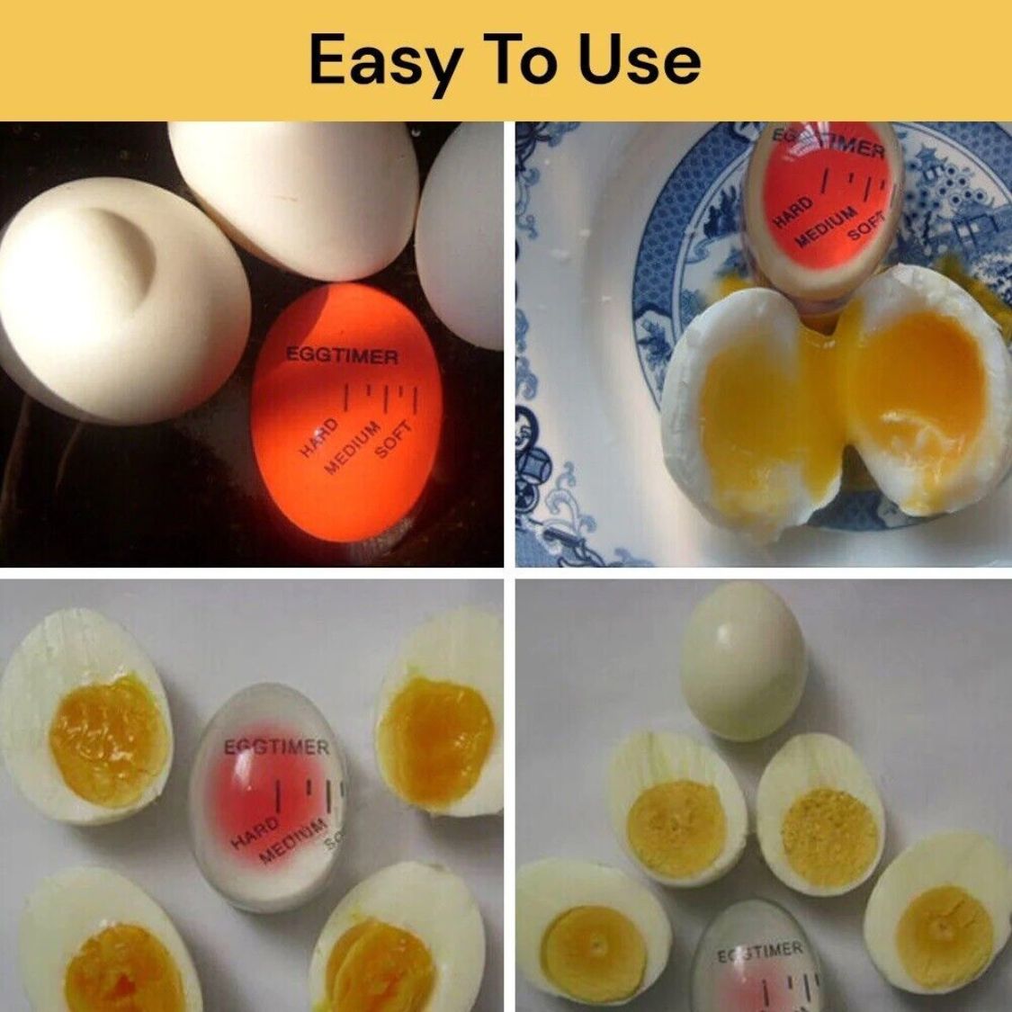 Perfect Boiled Eggs Colour Changing Egg Timer By Temperature Kitchen Helper Tool