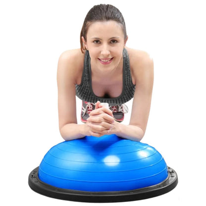 Pilates Balance Ball Gym Exercise Training Half Fitness w/ Pump & Band Yoga