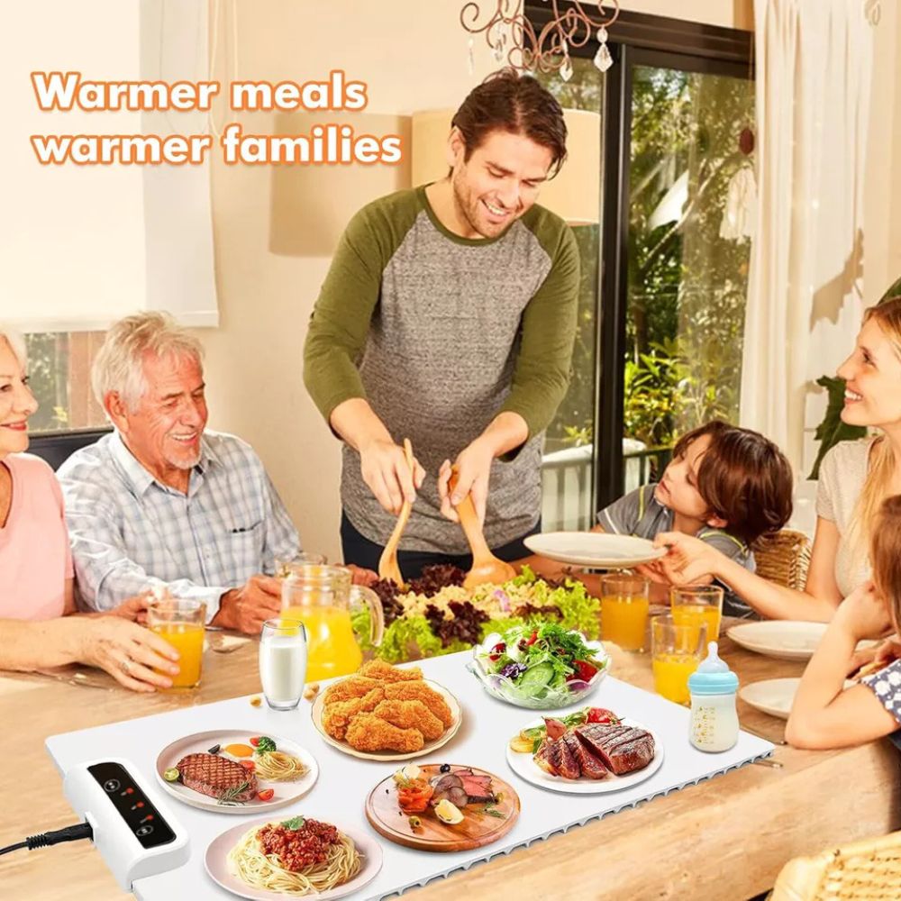 Portable Food Warming Mat Roll Up Heating Mat for Daily Use  Party Gatherings