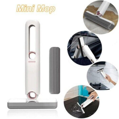 Portable Mini Mop Self-Squeeze Wet Hand Free Home Window Cleaner Tools