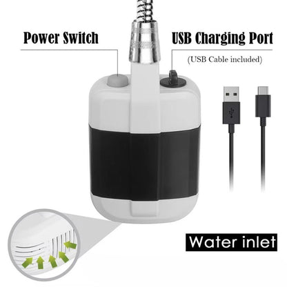 Portable Rechargeable Shower Pump Mobile Camping USB Electric Shower Outdoor
