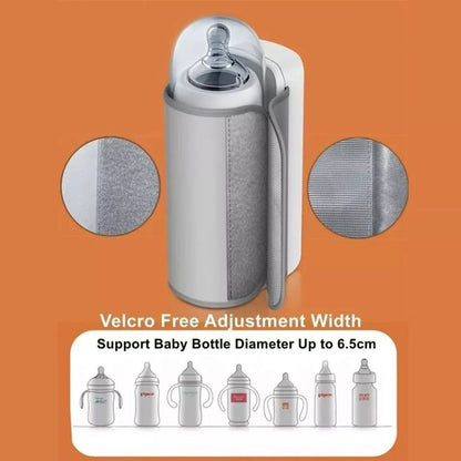 Portable USB Rechargeable Baby Bottle Warmer with Temperature Display Milk Heater