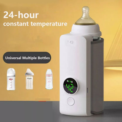 Portable USB Rechargeable Baby Bottle Warmer with Temperature Display Milk Heater