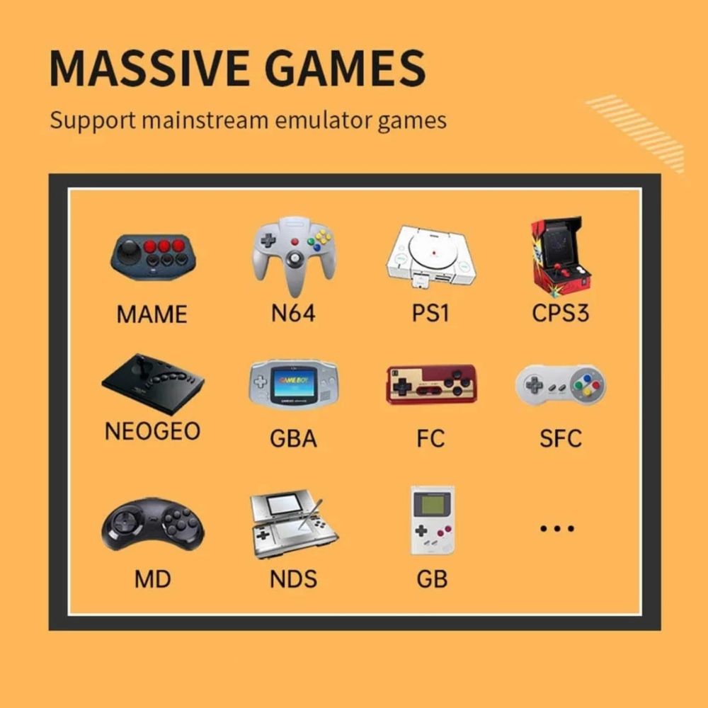 With support for mainstream emulator games, relive the nostalgia and experience endless hours of entertainment.