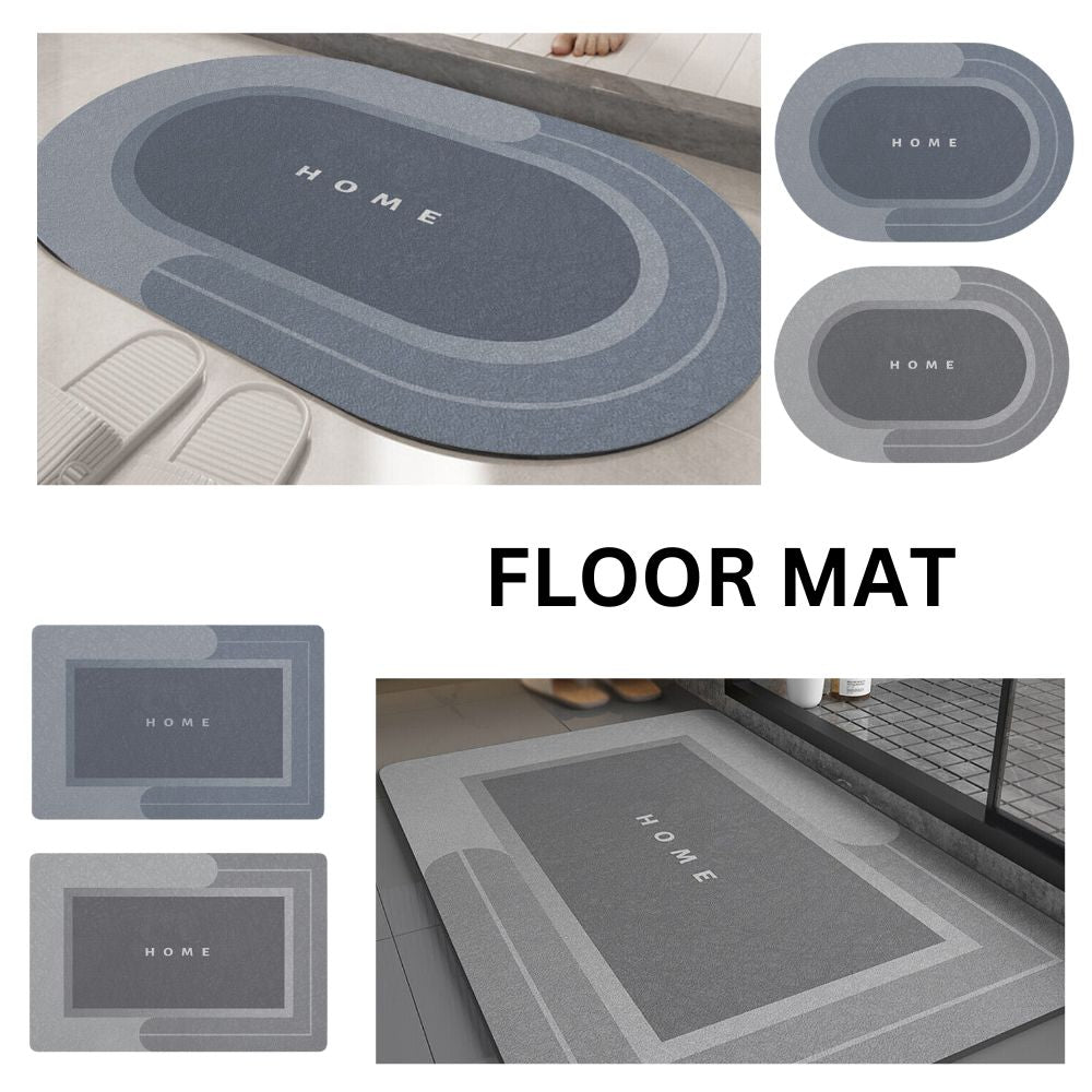 Quick Drying Floor Mat Super Absorbent Soft Non-Slip Diatom Mud Bath Floor Mat