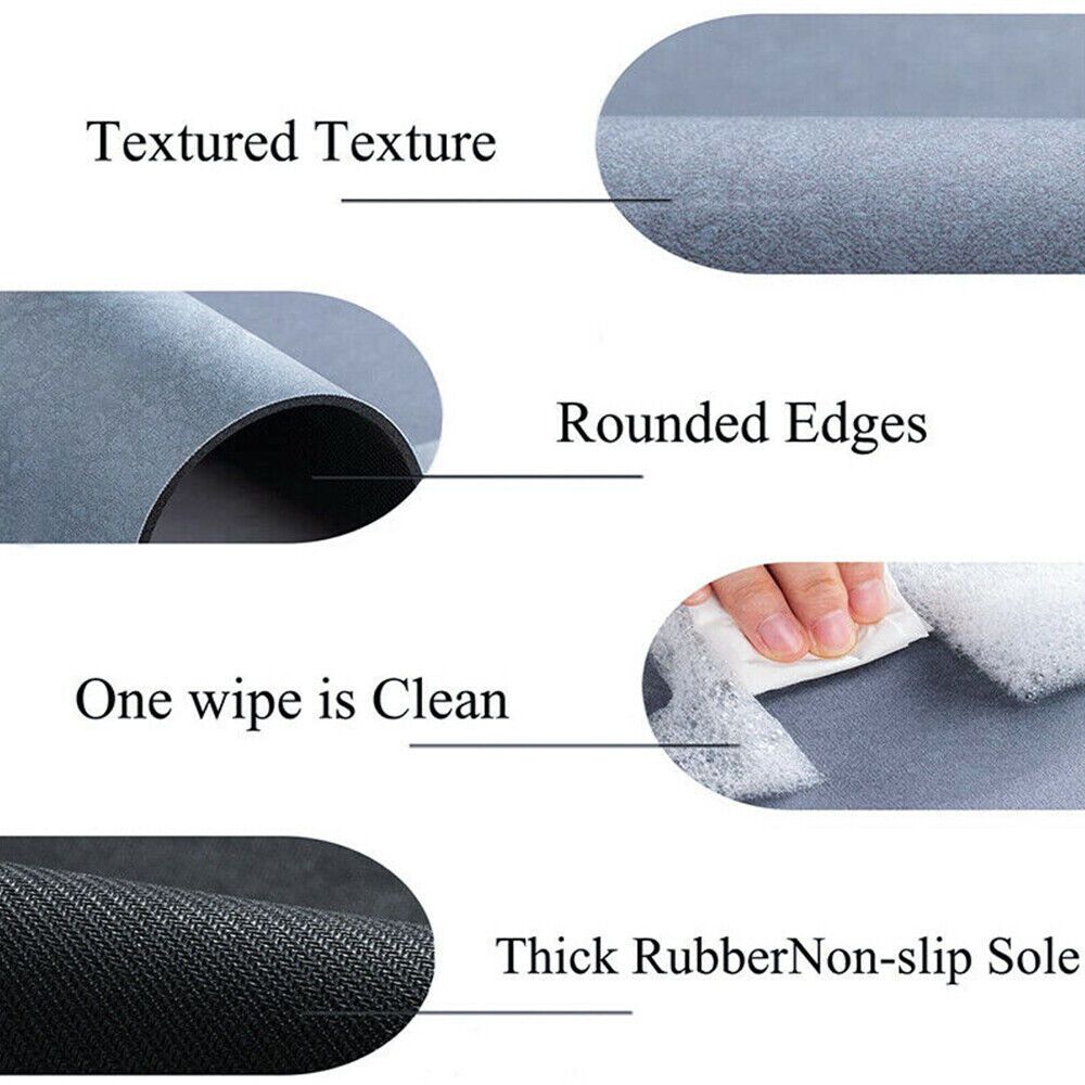 Quick Drying Floor Mat Super Absorbent Soft Non-Slip Diatom Mud Bath Floor Mat