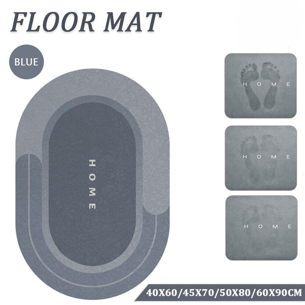 Quick Drying Floor Mat Super Absorbent Soft Non-Slip Diatom Mud Bath Floor Mat