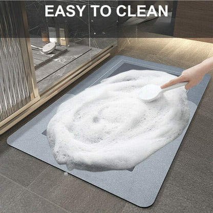 Quick Drying Floor Mat Super Absorbent Soft Non-Slip Diatom Mud Bath Floor Mat