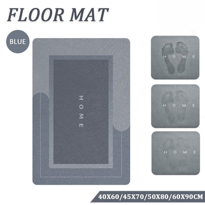 Quick Drying Floor Mat Super Absorbent Soft Non-Slip Diatom Mud Bath Floor Mat