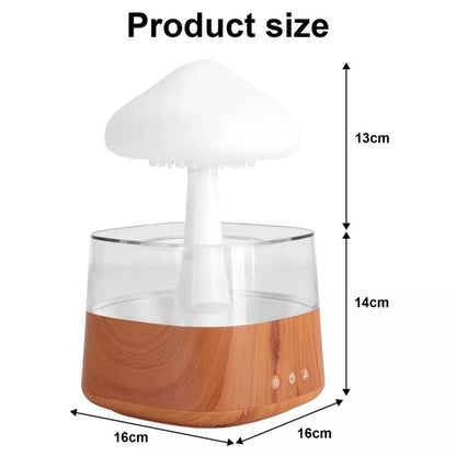 Rain Cloud Humidifier Desk Lamp Relaxing Aromatherapy USB Raindrop Sound Diffuser