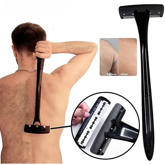 Razor Back Hair Shaver Men Safe Hair Removal Groomer Body Trimmer Body Leg