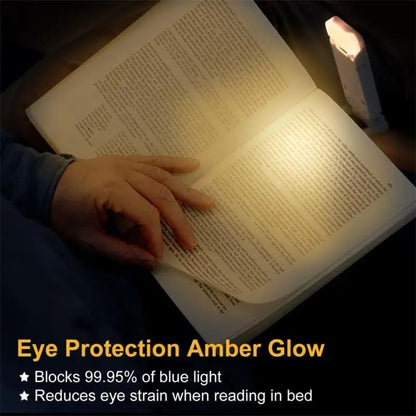 Rechargeable Book Night Reading Light USB Clip on Mini LED Lamp White Flexible