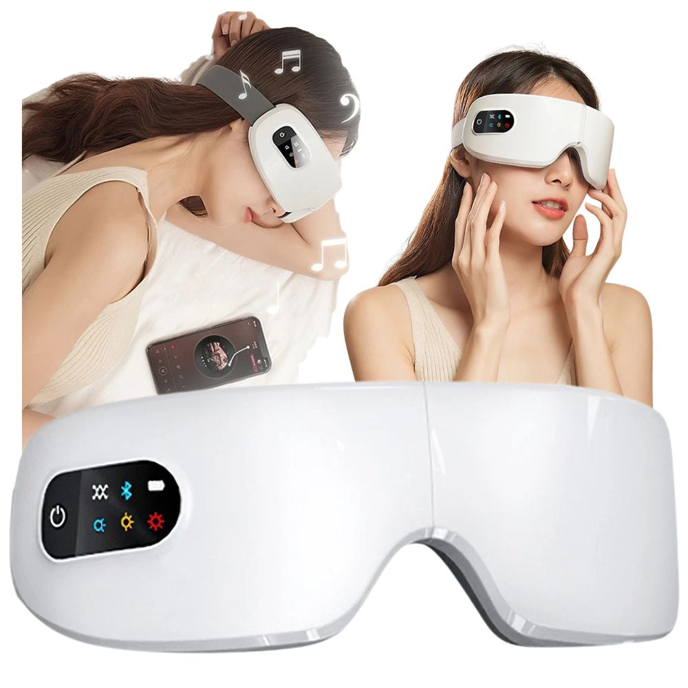 Electric heated eye massager