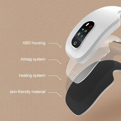 Rechargeable Electric Eye Massager Eye Mask Air Pressure with Heat Bluetooth