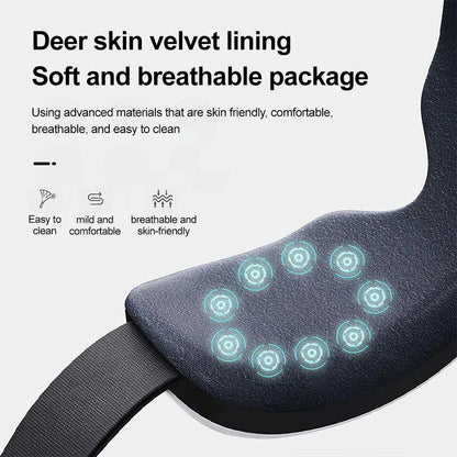 Rechargeable Electric Eye Massager Eye Mask Air Pressure with Heat Bluetooth